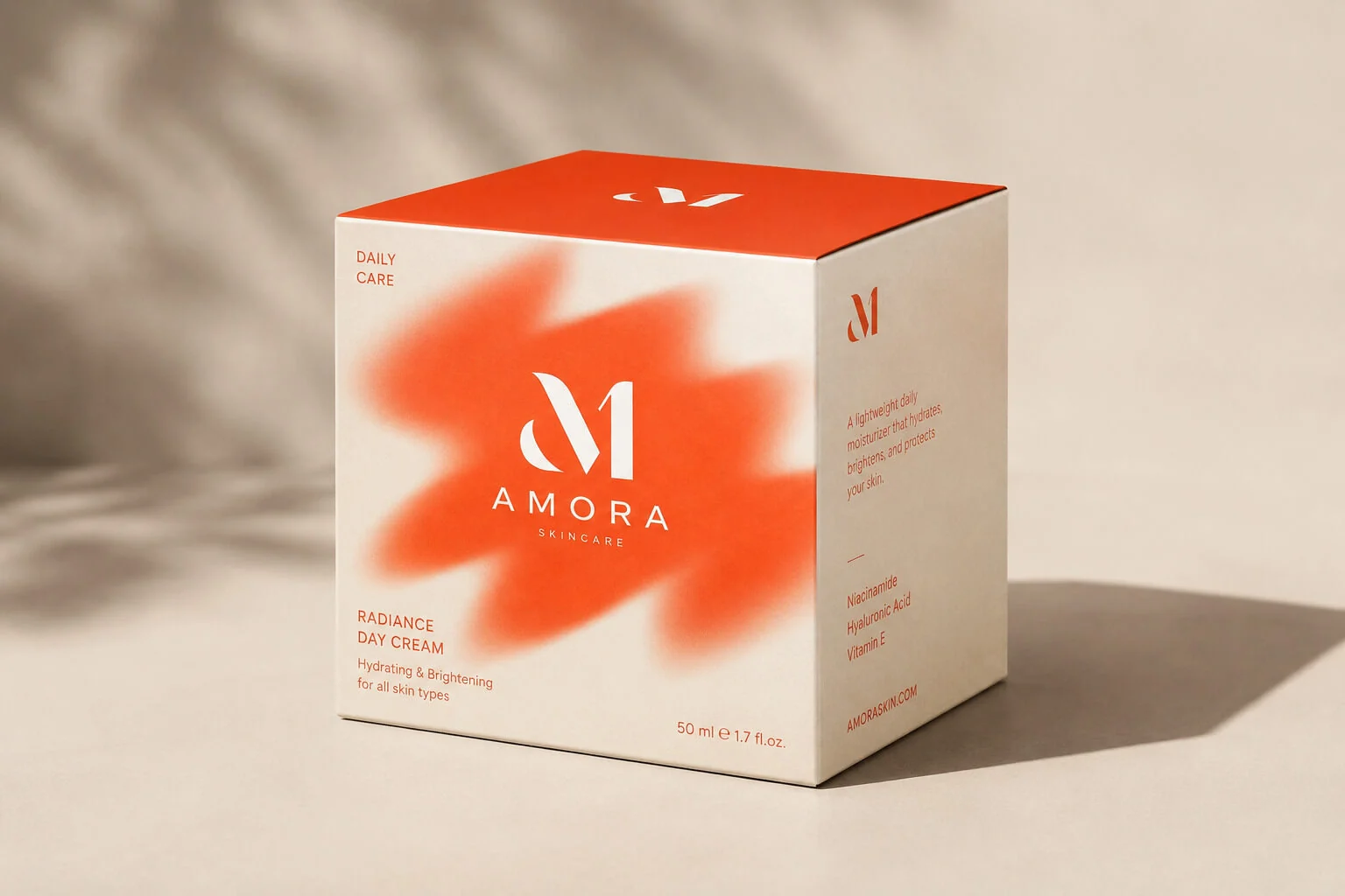 Amora Skincare — применение стиля